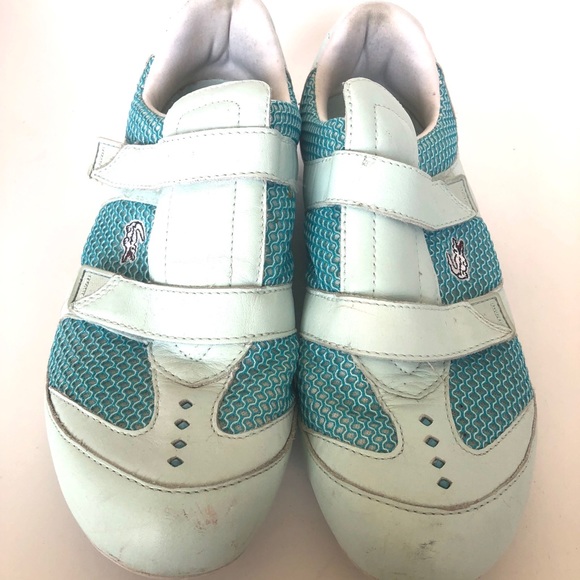 Lacoste Women sneakers size 9 turquoise - Picture 2 of 5